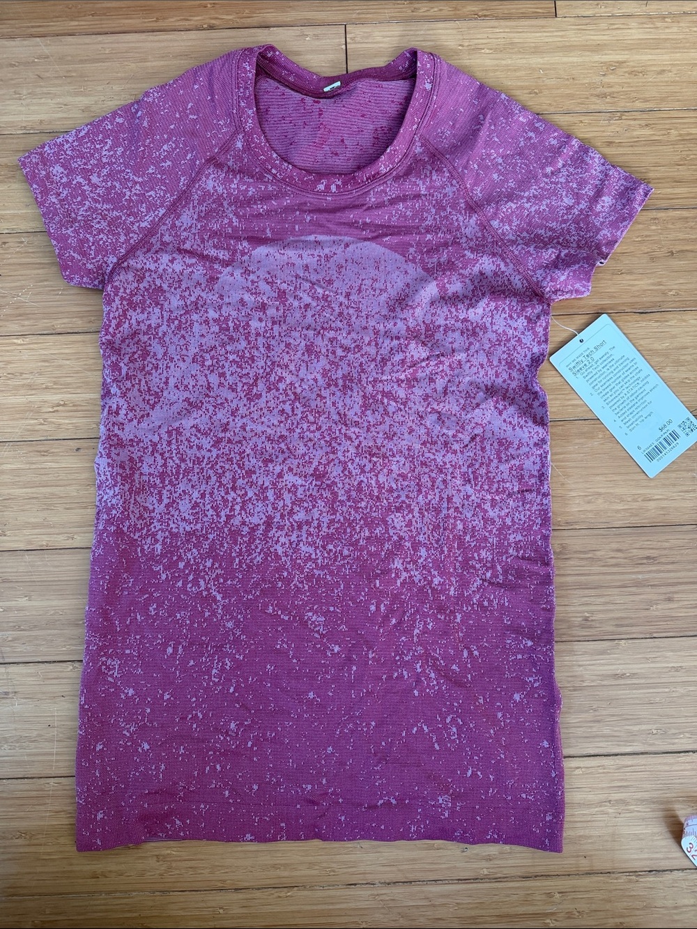 lululemon athletica Swiftly Tech Short Sleeve 2.0 in Magenta Speckle